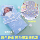 Junqin baby baby blanket newborn six-layer pure cotton gauze blanket baby four seasons swaddling towel blanket small quilt spring autumn summer blue clouds