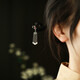 Ebony tassel hairpin silver cloud wooden step hairpin hair artifact ancient style cheongsam simple ebony 18cm