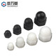 Guwanji nylon cap nut round head ball screw cap plastic cap nut decorative nut cap nut cover nut nylon material white M6 (20 pieces)