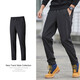 Pantalon de charge du peuple Beizhou Plus Velvet épaissis épaissis extérieur et coquille de vent Agneau imperméable Velvet chaud Grand Taille Pantalon de randonnée Pantalon de ski noir (pieds plats) 9928 m