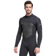 SBART SBART SBART SBART SBART SBART SQUANG 1.5MM Scuba Suit Men One-piece Long Sleeve Warm Swimsuit Women Large Size Deep Dive Clothes Couple 1.5MM Men 1283 Black L 110-125Jin [Jin equals 0.5 kg]