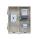 Meter box electric box outdoor electric box transparent waterproof CT three-phase four-wire two-household power 380v electric meter distribution box small transformer box 530x460x165mm