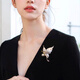 Jingli Jingda enamel butterfly brooch, high-end women's exquisite niche light luxury corsage birthday gift for women, exquisite, high-end and practical enamel butterfly brooch gift box
