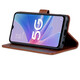 Ju Xiaozhi eignet sich für Apple 13 Mobiltelefonhülle Flip Leder Hülle iPhone13 Wallet Card-Karten-Steckkoffer Full-Pack-Anti-Fall-Fall-Innenschale mit magnetischer Schnallen Schutzabdeckung für Männer und Frauen iPhone 13 [Brown]