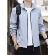 Jeansswest Spring y Autumn Jacket Hombres 2025 Nuevo primavera delgada de color sólido Collar de viento suelto ropa de ocio