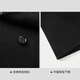 HAILAN HOME (HLA) Coat Men's Light Business Classic Series Pure Wool Warm Veste Winter Black 02 2xl 185 / 100A Recommandé 165 ~ 180jin [Jin est égal à 0,5 kg]