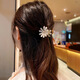 BARY REEF cat's eye stone daisy flower hairpin back of head grabber elegant temperament women's shark clip headwear hairpin cat's eye daisy grabber