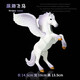 Oenux Unicorn Doll Simulated Elf Animal Model Animation's Animation Toys 3-10 ans Ornements Tianma Pegasus M-2694 Unicorne (bleu)
