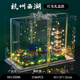 屋妙羽中国杭州西湖积木2024新款中国古风建筑模型高难度巨大型拼装男孩 加大号祈年殿9922亚克力版 送灯光工具
