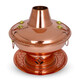 Copper Liufu copper hot pot burning environmentally friendly oil large copper pot thickened charcoal copper hot pot burning alcohol stove old Beijing meat shabu copper pot 32 cm clear soup pot (for use by less than 6 people)