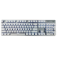 Logitech K845 font-transparent PBT rainbow keycap/lipstick beauty/punk/national trend/Little Liu duck keycap k845 chocolate keycap