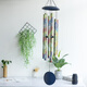European solid wood music wind chime hanging door decoration Japanese outdoor 6 metal bedroom balcony pendant gift MG1369 double brand music wind chime