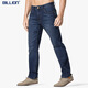 Billion Stretch Jeans Slim Slim Spring Rectivo Spring y Autumn Four Seasons Four Seasons Fácil de usar pantalones casuales de alta gama 683 Blue oscuro 81 Longitud interna 29 (2.29 pies)