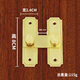 Dixin door buckle Chinese style antique wooden door lock household sliding door lock latch full copper lock nose padlock door bolt A type_bronze
