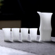 Su's ceramic wine set, ice jade porcelain, high-rise white wine glass set, one pot, four cups, housewarming gift