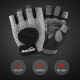 Mdikawe fitness gloves for men and women, sports wristbands, horizontal bar equipment training, non-slip, breathable, summer half-finger pull-up horizontal bar, iron wristbands, black [pack of two] L [suitable for middle-aged men]