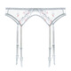 Hermosa casa de chicas Garters Europeas y Americanas Sexy Lace Transparent Garters 44000W Red S