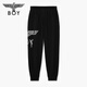 BOY LONDON trendy brand casual pants, unisex style, summer, light, fashionable, casual design, high street trousers N15005 black m