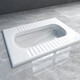 Ronglan squat toilet set household ceramic toilet squat pit with flush tank squat toilet bathroom toilet toilet squat toilet enlarged with S curve anti-odor front drainage + water tank