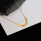 Chinese Valentine's Day gift 14K gold design necklace for women versatile accessories clavicle chain short style gold chain length 36+4cm
