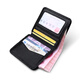WILLIAMPOLO ultra-thin mini small wallet men's short leather vertical men's wallet wallet card bag Emperor Paul black flat pattern