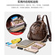 Jianying -Rucksack für Frauen Feste Farbe Retro Vielseitige Mode Frauenbeutel Casual Reis