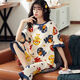 Modal Pure Cotton Pyjamas für Frauen im Sommer kurzärmeligte Hosenanzuganzug losen Frühling und Sommer können draußen Heimkleidung tragen. Kurzärärmelte geschnittene Hosen 679 L_Suggested 98-115jin [Jin ist gleich 0,5 kg]