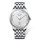 
Boman official website German certified brand watch men's mechanical watch fully automatic men's watch calendar luminous waterproof men's watch [SF] 3882 silver shell white surface - silver steel belt 39mm