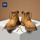 Hailan Home HLA men's boots retro trendy Martin boots men's outdoor versatile work clothes big yellow boots men T121 earth yellow 42