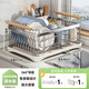 Shuaishi (shuaishi) kitchen 304 stainless steel dish rack drain rack bowl drain rack bowl and chopsticks storage box storage rack