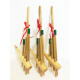Lnga Landgre Guizhou Miao Lusheng Ethnische handgefertigte Bambus -Instrumentenbühne Performance Requisiten Lusheng 6 Röhren Großer und kleiner Lushg -Beutel mittelgroße Edelstahl Mund 75*35 cm Blasenstil