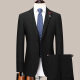 Charge High-End-Anzug Herbst und Winter neuer koreanischer Stil Slim Fit Zwei-Tiefe Business Casual Professional Anzug Jacke 2603 Blaue Streifen [zwei Schnallen und mittlere Schlitze] S 165/46 Größe [Empfohlen 105-120 Jin [Jin gleich 0,5 kg]]]