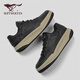 Sept loups Chaussures officielles pour hommes chaussures décontractées épaisses semelles extérieures chaussures de travail simples chaussures de sport w8343760631 noir 41