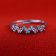 Yuan Shengfu's new PT950 fashionable wave platinum ring, women's platinum ring, adjustable, live and shiny, 2.27g