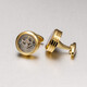 
KFLK high-end shirt cufflinks sleeve nails men's shirt business movement mechanical French cuff button nails metal Cfflinks F885 gold