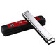 Tombo harmonica (TOMBO) Japanese imported gong 24-hole polyphonic C tune 6624P adult professional performance grade general 24-hole 6624p silver metal zither grid 12 pieces + universal harmonica bag VA-2412