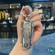 Yibin geeignet für Porsche Key Set New Cayenne 911macan Maca Paramela 718 Schnalle High-End-Schalenbeutel [Leichtes Luxus weiß] + Diamant geflochten