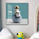 Escuela de ballena Rala de niños Decoración de la sala de astronauta Espacio de dibujos animados de la habitación del niño Dibujo del dormitorio de astronaut