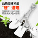 
TOMSPOWER stainless steel thickened garden shovel balcony potted flower planting manual agricultural furniture household vegetable planting soil loosening shovel tool JD-7029 stainless steel large round shovel