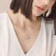 EMPHASIS Aifei poetry series 18K gold mother-of-pearl pendant rose gold 90957P does not include necklaces and pendants