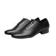 Danbaoluo Latin men's dance shoes adult dance shoes tango square dance leather national standard dance shoes waltz sailor dance 309 leather outdoor rubber sole two dot bottom 2.5CM 42