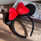 MOYAN Internet celebrity amusement park cartoon Mickey headband holiday party funny non-slip face wash plush headband hair accessory Mickey (Bandian) A28-106