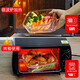 
Chuangde heat-resistant glass fresh-keeping box, special lunch box for office workers' microwave oven, separate glass bowl bento box set, Xinghai blue round 700+three partitions 1050+pack tableware