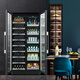 Zunbao BJD735 red wine cabinet constant temperature wine cabinet household commercial double-door integrated large-capacity beverage dry goods tea preservation refrigerator dual-temperature/double-door integrated 530 thin section ice bar + ice bar