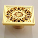 Désodorizant Golden Copper Tee-Wall Drain Épaissison Core Core Salle de bain Douche à laver Machine à laver humide Dry Zone Copper Gold 6623T Core Washing Machine