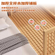 Jiaomei beech children's spliced bed newborn baby widened bedside solid wood seamless splicing large bed extra bed flat bed three-sided guardrail (log) 9cm coconut palm mattress + latex 180x60cm