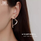 DAISY DREAM Rose Story Liu Yifei's same love earrings for women 2025 new popular earrings S925 silver needle earrings 925 silver needle unique love earrings