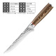 
Handmade forging of women's small kitchen knife chef cooking slice knife meat stall shaving and splitting meat knife household fruit knife kitchen set knife Longquan Longhu sword MCS673 color wooden handle hammer pattern Sande knife