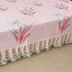 Jieliya GRACE tatami bed cover pure cotton 100% cotton bed sheet with lace clamped cotton quilted kang cover is large size thickened and non-slip K691 [other sizes can be customized] (2 meters + sag 40 cm) * 2.4 meters