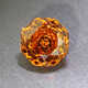 Libiaolian platinum Fanta stone high precision cut loose stone ring surface Rhodes rose cut ring pendant inlaid with jewelry orange gemstone rose cut (8X8mm/2 carats)